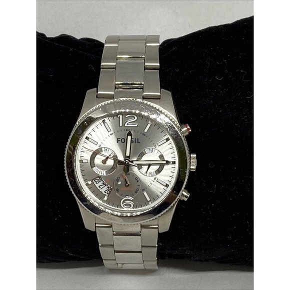 Fossil Perfect Boyfriend ES3883 Women Silver Band - Picture 3 of 12